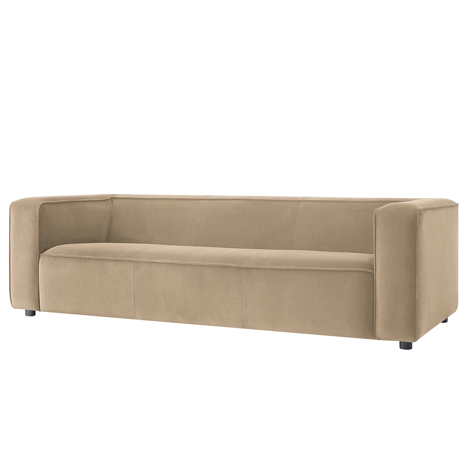 Fredriks Sofa Berlou II (3-Sitzer) - Microfaser - Beige 1 Fredriks Sofa Berlou II (3-Sitzer) - Microfaser - Beige
