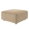 Fredriks Polsterhocker Berlou II - Webstoff - Beige
