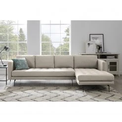 Mørteens Ecksofa Hamina - Flannel - Hellgrau - Longchair davorstehend rechts -Wohnzimmermöbel boutique en ligne 1000216274 210107 16322400675 MOOD DETAILS P000000001000216274 mood