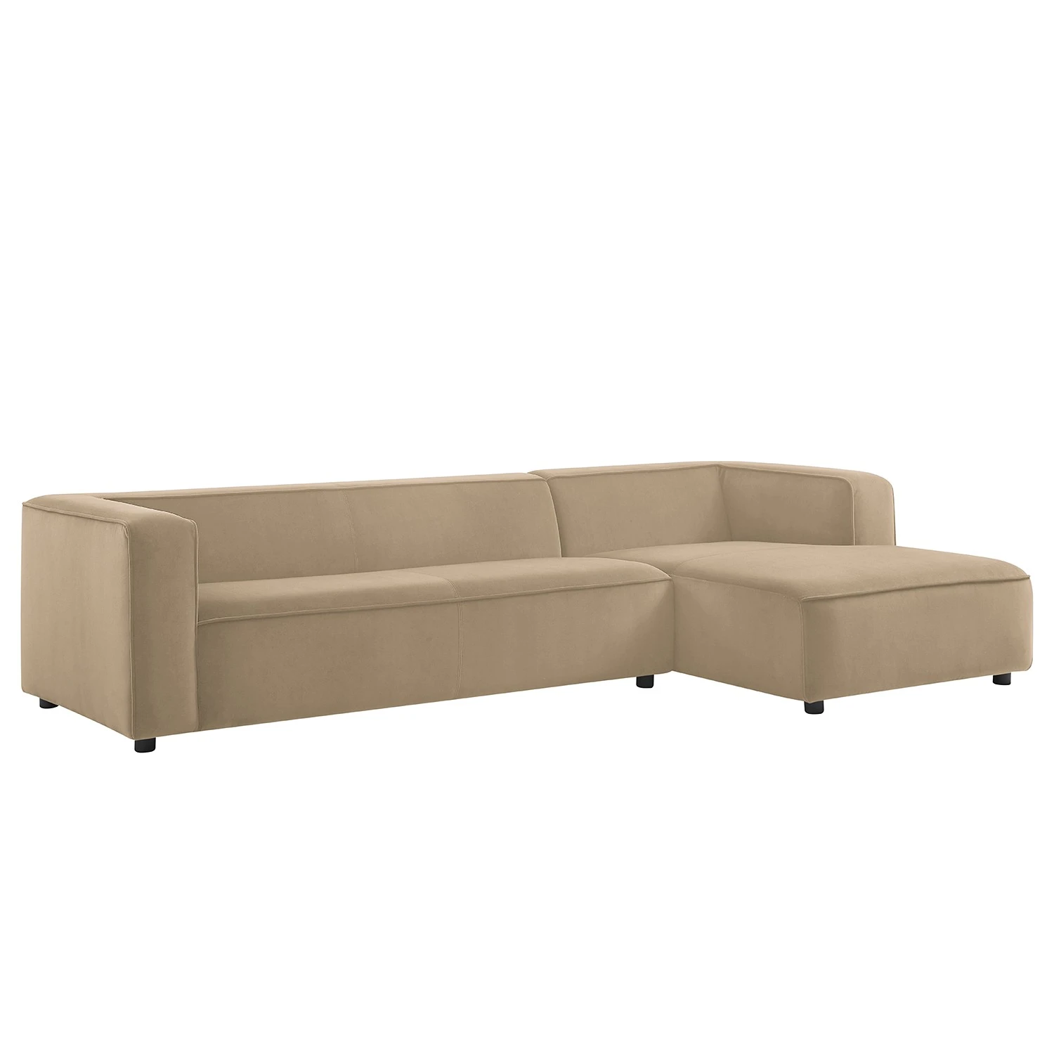 Fredriks Ecksofa Berlou II - Microfaser - Beige - Longchair davorstehend rechts 1 Fredriks Ecksofa Berlou II - Microfaser - Beige - Longchair davorstehend rechts