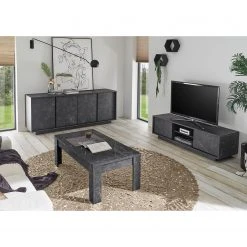 LC Spa TV-Lowboard Carrara - Marmor Anthrazit Dekor -Wohnzimmermöbel boutique en ligne 1000216288 200630 09123400021 MOOD DETAILS P000000001000216288 mood