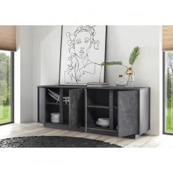 LC Spa Sideboard Carrara - Marmor Anthrazit Dekor 9 LC Spa Sideboard Carrara - Marmor Anthrazit Dekor -Wohnzimmermöbel boutique en ligne 1000216292 200630 09124200037 MOOD DETAILS P000000001000216292 mood