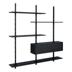 Studio Copenhagen Wandregal Lautaro I - Eiche Schwarz