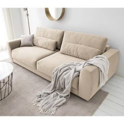 Studio Copenhagen Sofa Willows (3-Sitzer) - Samt Shyla: Beige -Wohnzimmermöbel boutique en ligne 1000217019 210119 16173800127 MOOD DETAILS P000000001000217019 mood
