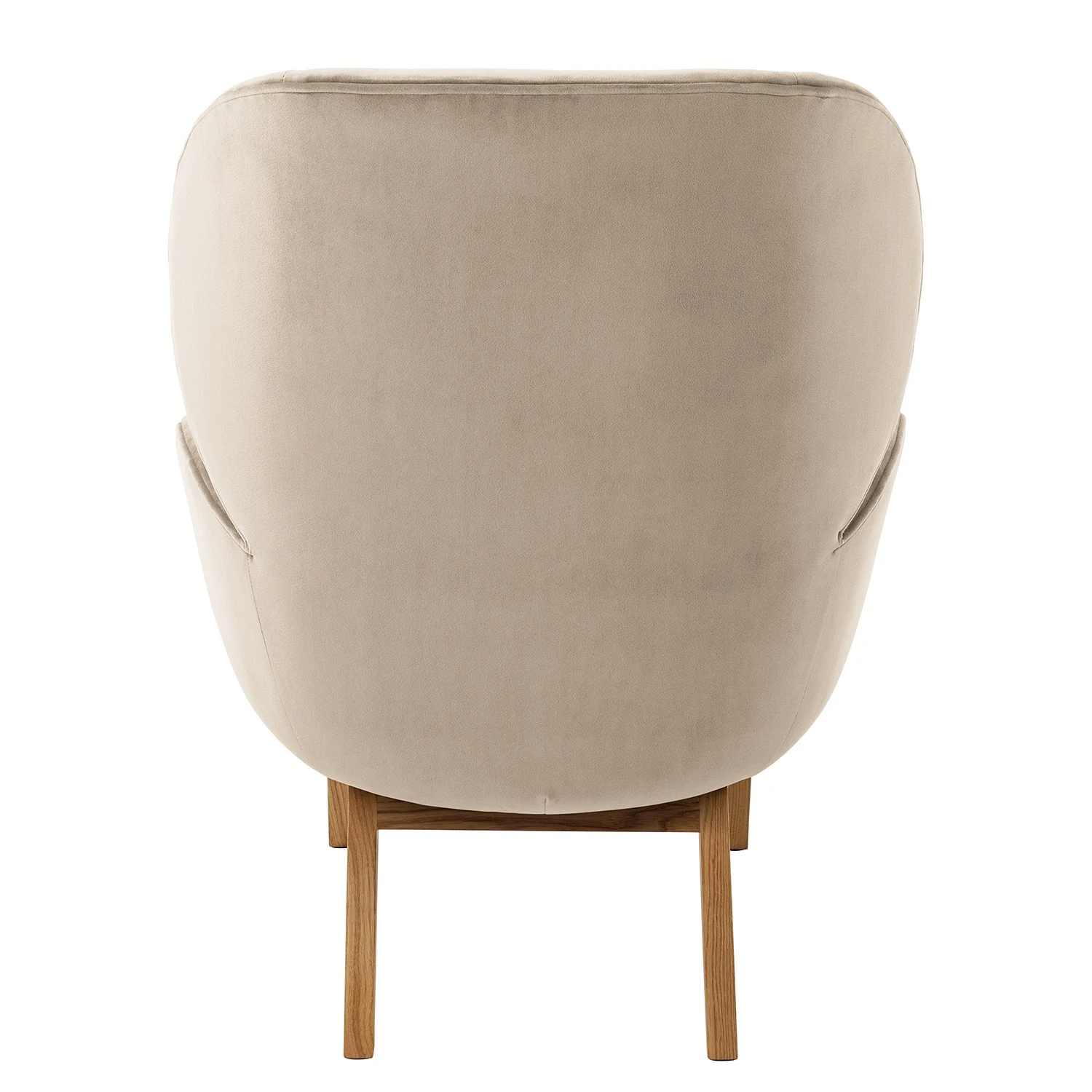 Studio Copenhagen Sessel Marols - Samt Shyla: Beige - Eiche Hell 6 Studio Copenhagen Sessel Marols - Samt Shyla: Beige - Eiche Hell – Bild 6