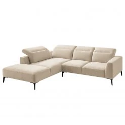 Studio Copenhagen Ecksofa Berrie II - Webstoff Saia: Beige - Breite: 263 cm - Ottomane davorstehend links -Wohnzimmermöbel boutique en ligne 1000217561 201222 13352700598 DETAILS P000000001000217561