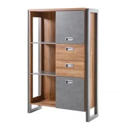 Ars manufacti Wohnwand Marton II (4-teilig) - Eiche Stirling Dekor / Anthrazit -Wohnzimmermöbel boutique en ligne 1000217602 200630 09273500023 DETAILS P000000001000217602