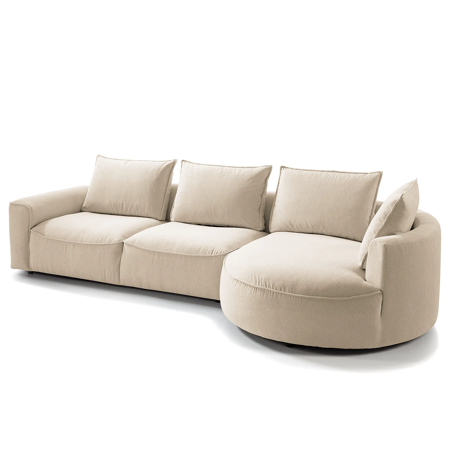 Studio Copenhagen Ecksofa Buckley I - Webstoff Saia: Beige - Longchair davorstehend rechts 9 Studio Copenhagen Ecksofa Buckley I - Webstoff Saia: Beige - Longchair davorstehend rechts – Bild 9