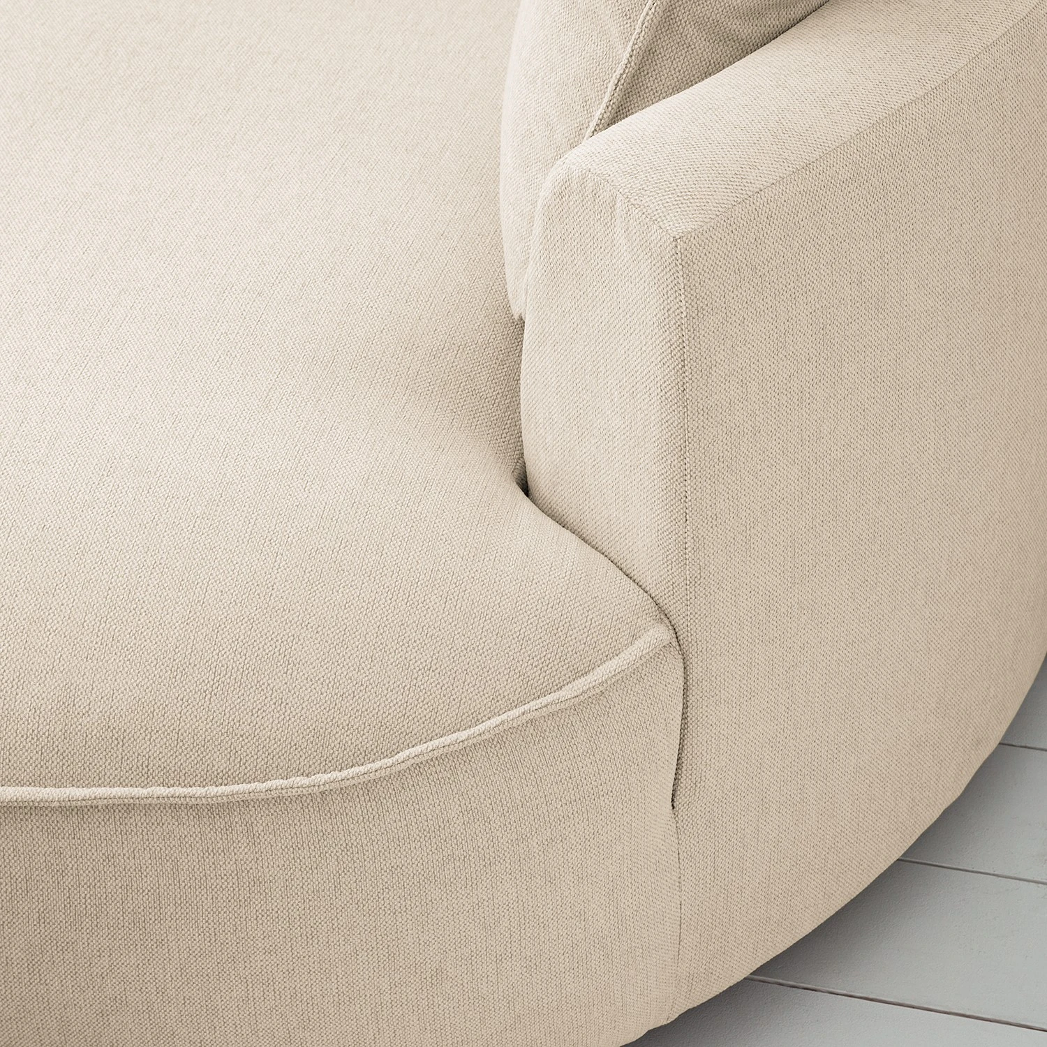 Studio Copenhagen Ecksofa Buckley I - Webstoff Saia: Beige - Longchair davorstehend rechts 12 Studio Copenhagen Ecksofa Buckley I - Webstoff Saia: Beige - Longchair davorstehend rechts – Bild 12