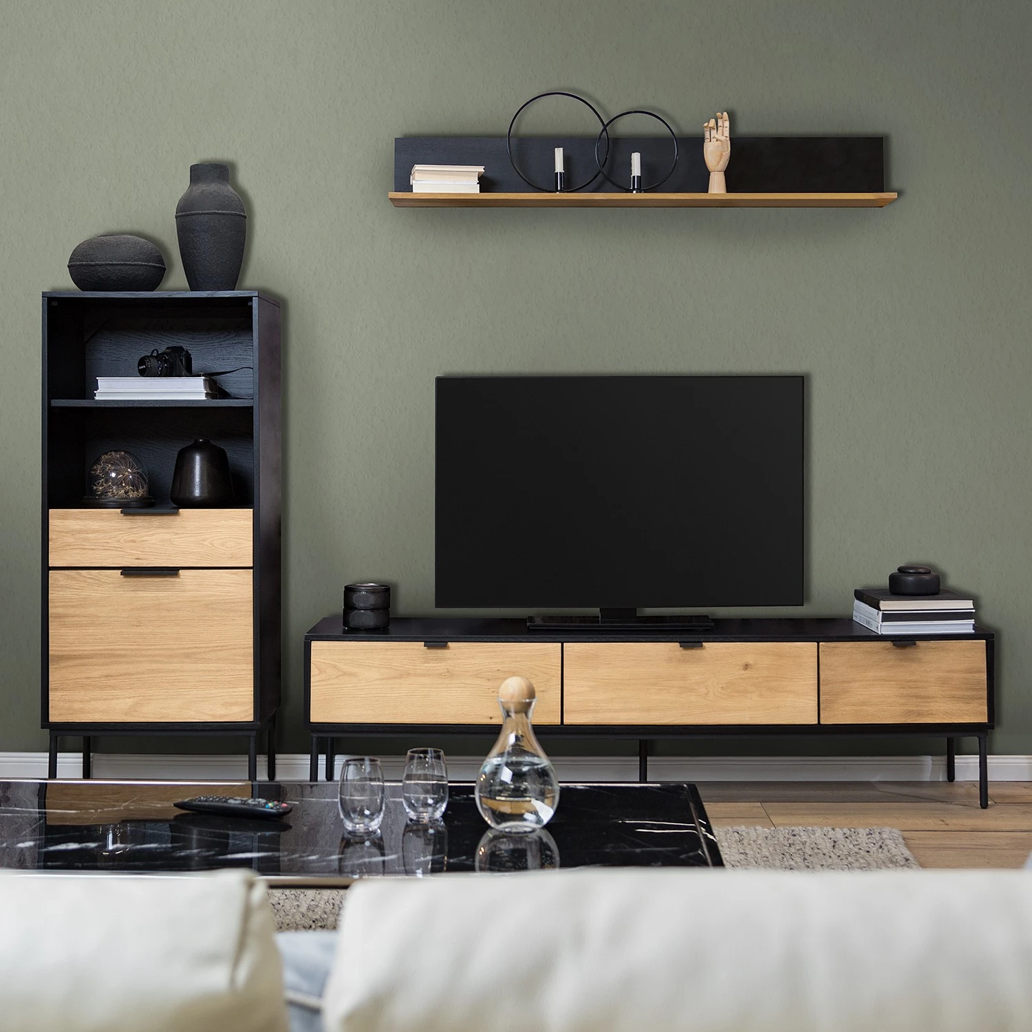 Studio Copenhagen Regal Xavi - Echtholzfurnier / Metall - Eiche / Eiche Schwarz 2 Studio Copenhagen Regal Xavi - Echtholzfurnier / Metall - Eiche / Eiche Schwarz – Bild 2