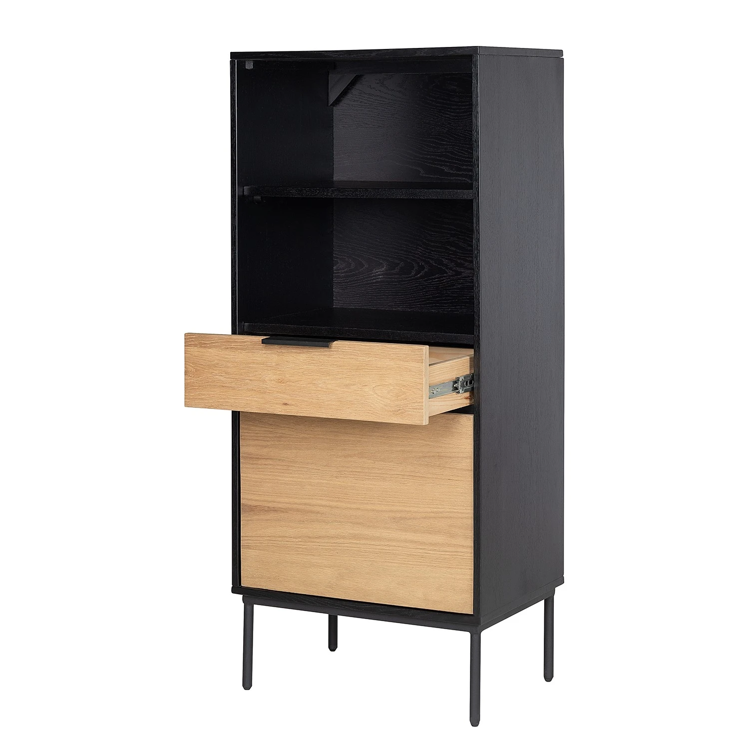 Studio Copenhagen Regal Xavi - Echtholzfurnier / Metall - Eiche / Eiche Schwarz 4 Studio Copenhagen Regal Xavi - Echtholzfurnier / Metall - Eiche / Eiche Schwarz – Bild 4