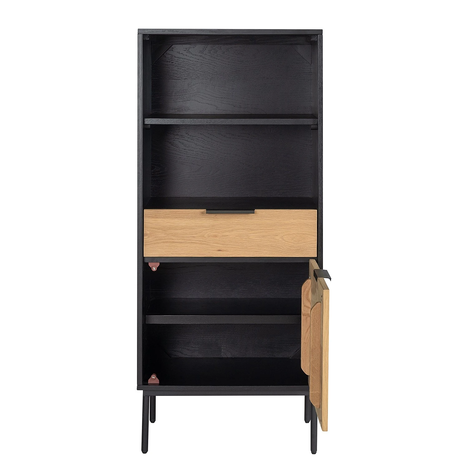 Studio Copenhagen Regal Xavi - Echtholzfurnier / Metall - Eiche / Eiche Schwarz 5 Studio Copenhagen Regal Xavi - Echtholzfurnier / Metall - Eiche / Eiche Schwarz – Bild 5