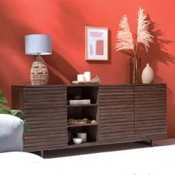 Studio Copenhagen Sideboard Kirley III - Akazie massiv - Akazie Dunkel -Wohnzimmermöbel boutique en ligne 1000218057 210420 08100100002 MOOD DETAILS P000000001000218057 mood