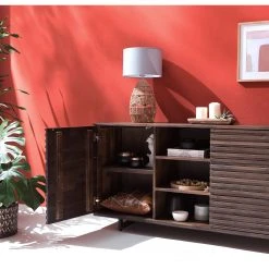 Studio Copenhagen Sideboard Kirley III - Akazie massiv - Akazie Dunkel -Wohnzimmermöbel boutique en ligne 1000218057 210420 08100400005 DETAILS P000000001000218057