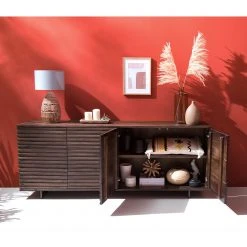 Studio Copenhagen Sideboard Kirley II - Akazie massiv - Akazie Dunkel -Wohnzimmermöbel boutique en ligne 1000218073 210420 08100800011 MOOD DETAILS P000000001000218073 mood