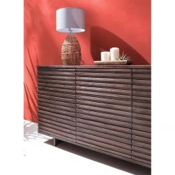 Studio Copenhagen Sideboard Kirley II - Akazie massiv - Akazie Dunkel -Wohnzimmermöbel boutique en ligne 1000218073 210420 08101200014 DETAILS P000000001000218073