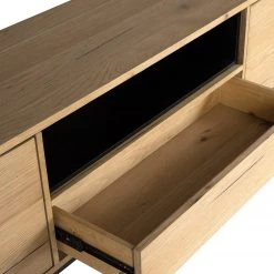 Studio Copenhagen TV-Lowboard Flox I - Echtholzfurnier / Metall - Eiche / Schwarz -Wohnzimmermöbel boutique en ligne 1000218126 210720 12100100001 DETAILS P000000001000218126