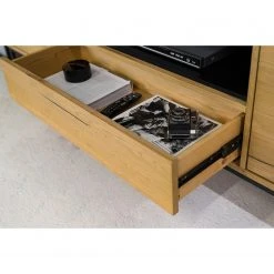 Studio Copenhagen TV-Lowboard Flox I - Echtholzfurnier / Metall - Eiche / Schwarz -Wohnzimmermöbel boutique en ligne 1000218126 211026 111417000036 DETAILS P000000001000218126