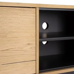 Studio Copenhagen TV-Lowboard Flox II - Echtholzfurnier / Metall - Eiche / Schwarz 21 Studio Copenhagen TV-Lowboard Flox II - Echtholzfurnier / Metall - Eiche / Schwarz -Wohnzimmermöbel boutique en ligne 1000218134 210720 12062200009 DETAILS P000000001000218134