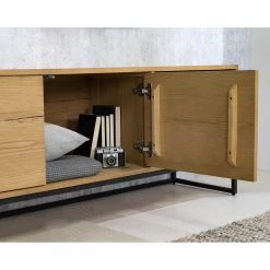 Studio Copenhagen TV-Lowboard Flox II - Echtholzfurnier / Metall - Eiche / Schwarz 25 Studio Copenhagen TV-Lowboard Flox II - Echtholzfurnier / Metall - Eiche / Schwarz -Wohnzimmermöbel boutique en ligne 1000218134 211026 111417000042 DETAILS P000000001000218134