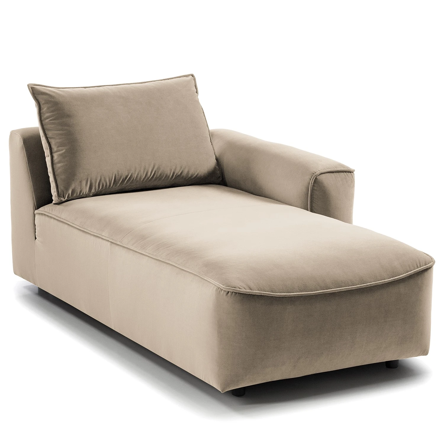 Studio Copenhagen Ecksofa Buckley II - Samt Shyla: Beige - Longchair davorstehend rechts 19 Studio Copenhagen Ecksofa Buckley II - Samt Shyla: Beige - Longchair davorstehend rechts – Bild 19