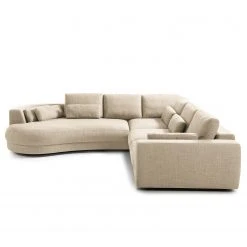 Studio Copenhagen Ecksofa Willows I - Webstoff Amila: Beige - Ottomane davorstehend links -Wohnzimmermöbel boutique en ligne 1000218179 201112 16422200799 DETAILS P000000001000218179