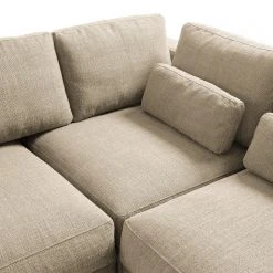 Studio Copenhagen Ecksofa Willows I - Webstoff Amila: Beige - Ottomane davorstehend links -Wohnzimmermöbel boutique en ligne 1000218179 201112 16422200805 DETAILS P000000001000218179