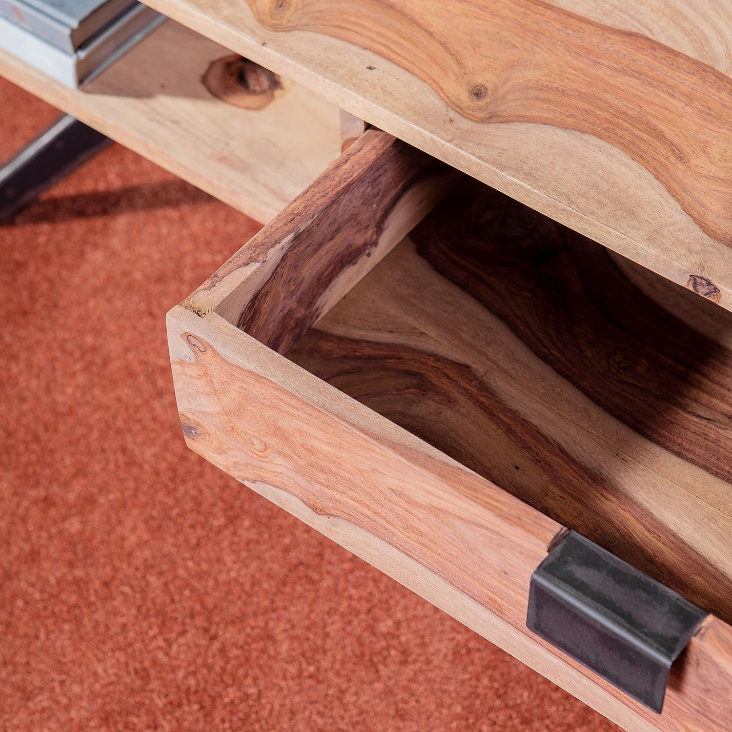 Naturoo Couchtisch Nigg - Sheesham massiv / Metall - Sheesham / Schwarz 3 Naturoo Couchtisch Nigg - Sheesham massiv / Metall - Sheesham / Schwarz – Bild 3