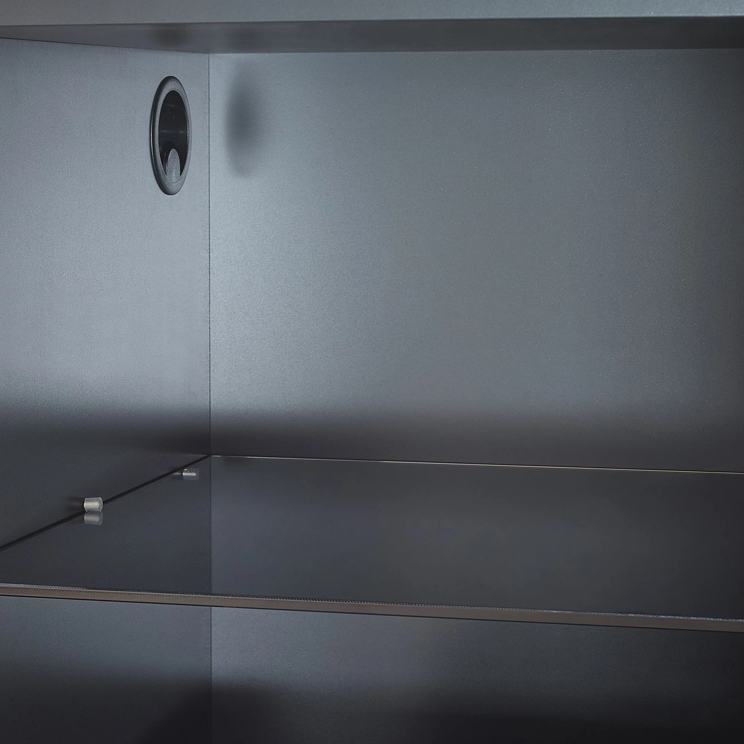 GWINNER Wohnkombination Misano II (3-teilig) - Anthrazit / Wildeiche - Mit Beleuchtung 12 GWINNER Wohnkombination Misano II (3-teilig) - Anthrazit / Wildeiche - Mit Beleuchtung – Bild 12