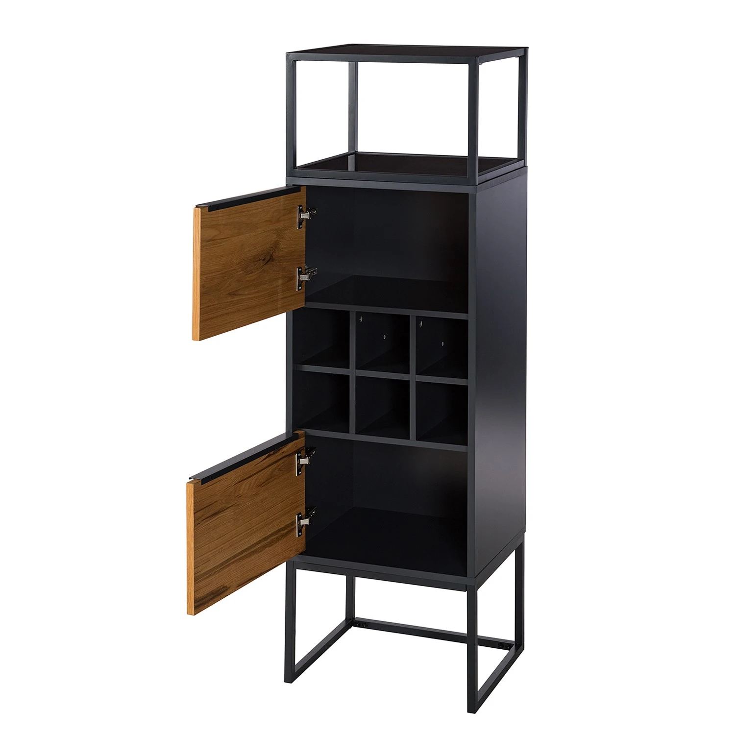 Red Living Schrank Barview II - Echtholzfurnier - Eiche / Anthrazit 8 Red Living Schrank Barview II - Echtholzfurnier - Eiche / Anthrazit – Bild 8