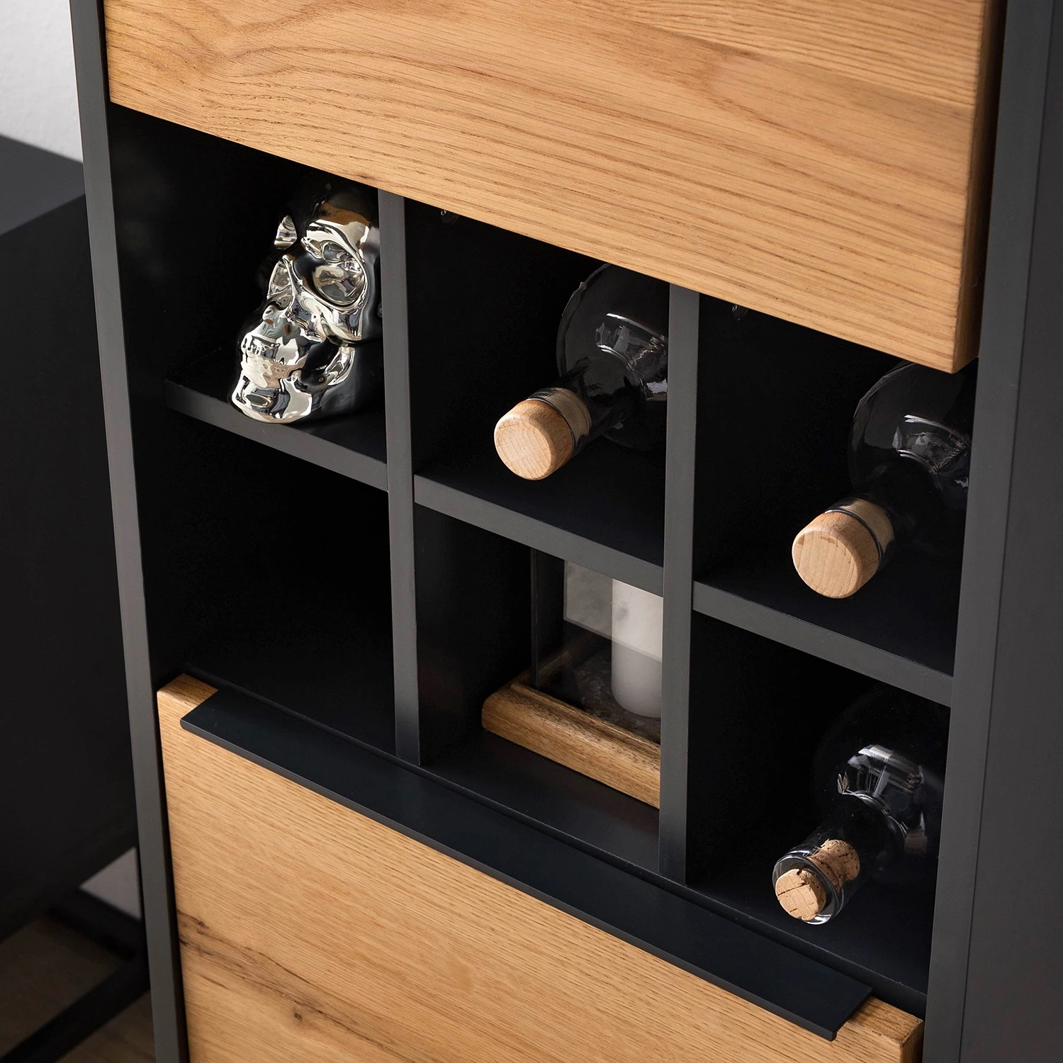 Red Living Schrank Barview II - Echtholzfurnier - Eiche / Anthrazit 21 Red Living Schrank Barview II - Echtholzfurnier - Eiche / Anthrazit – Bild 21