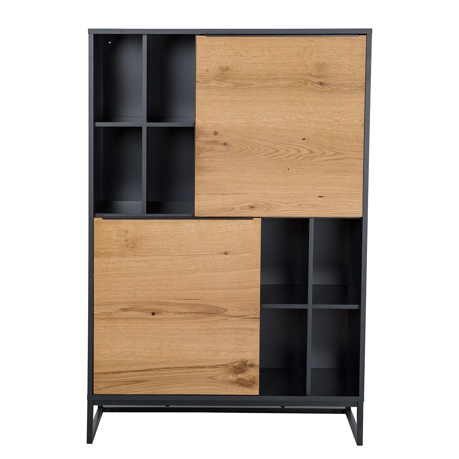 Red Living Highboard Barview - Echtholzfurnier - Eiche / Anthrazit 8 Red Living Highboard Barview - Echtholzfurnier - Eiche / Anthrazit – Bild 8