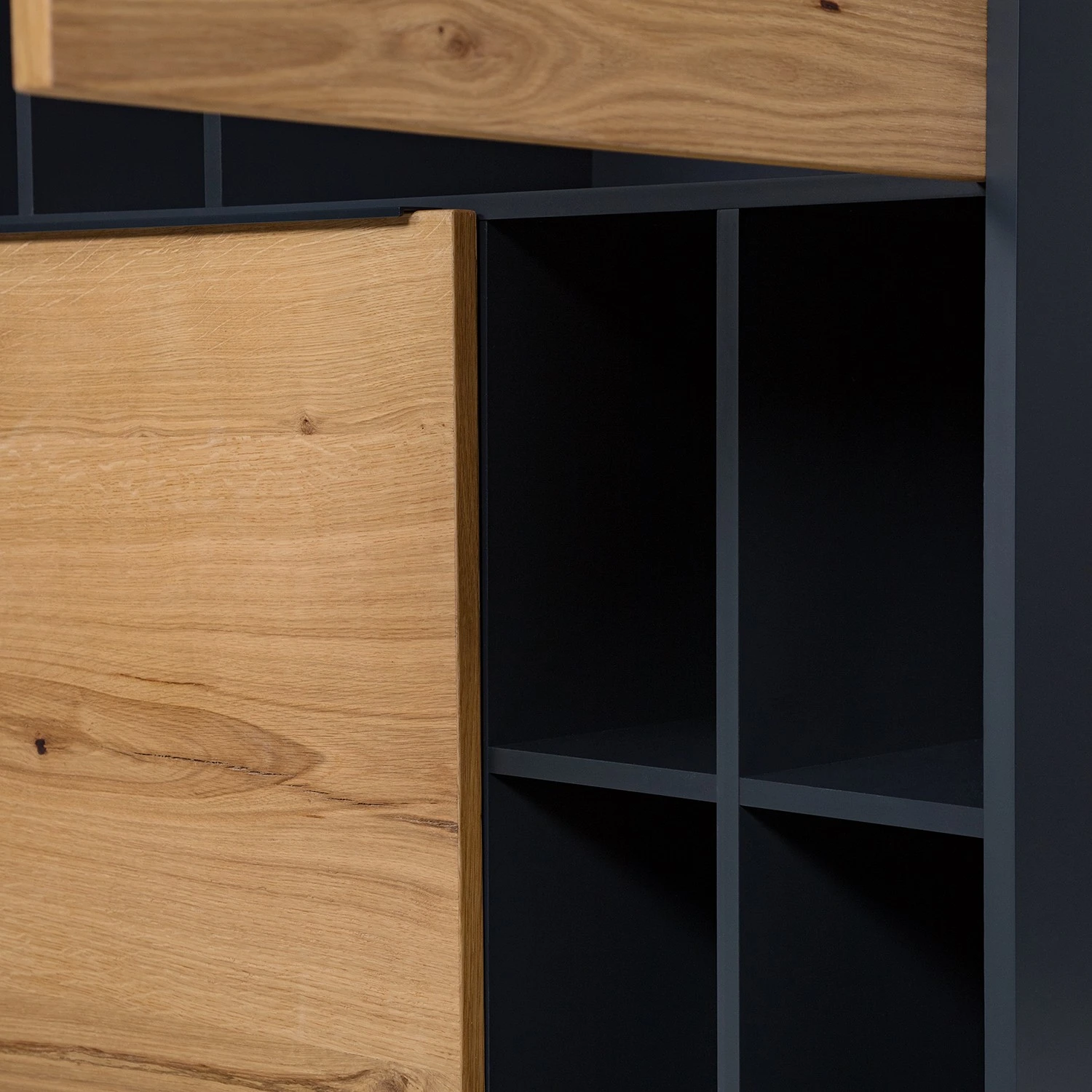 Red Living Highboard Barview - Echtholzfurnier - Eiche / Anthrazit 14 Red Living Highboard Barview - Echtholzfurnier - Eiche / Anthrazit – Bild 14