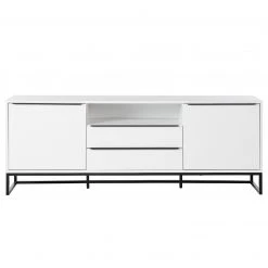 Fredriks Sideboard White Hall I - Matt Weiß / Schwarz -Wohnzimmermöbel boutique en ligne 1000218366 210311 10575000002 DETAILS P000000001000218366