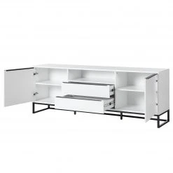 Fredriks Sideboard White Hall I - Matt Weiß / Schwarz -Wohnzimmermöbel boutique en ligne 1000218366 210311 10575400005 DETAILS P000000001000218366