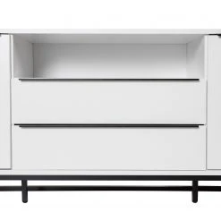 Fredriks Sideboard White Hall I - Matt Weiß / Schwarz -Wohnzimmermöbel boutique en ligne 1000218366 210311 10580200010 DETAILS P000000001000218366