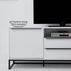 Fredriks Sideboard White Hall I - Matt Weiß / Schwarz -Wohnzimmermöbel boutique en ligne 1000218366 210316 08055300003 DETAILS P000000001000218366