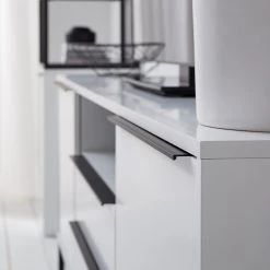 Fredriks Sideboard White Hall I - Matt Weiß / Schwarz -Wohnzimmermöbel boutique en ligne 1000218366 210316 08060100008 DETAILS P000000001000218366