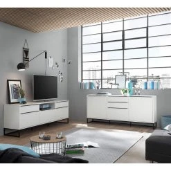 Fredriks Sideboard White Hall II - Matt Weiß / Schwarz 23 Fredriks Sideboard White Hall II - Matt Weiß / Schwarz -Wohnzimmermöbel boutique en ligne 1000218367 210303 08540300001 MOOD DETAILS P000000001000218367 mood