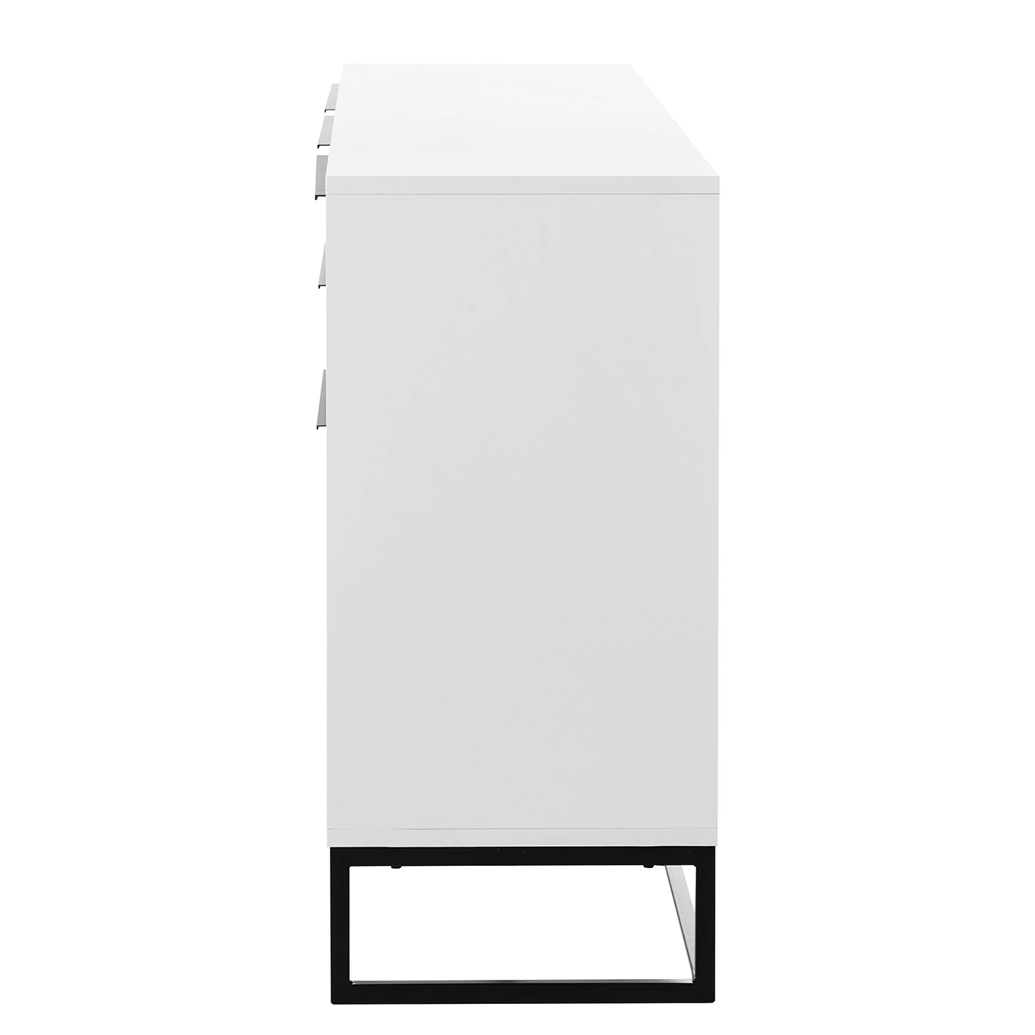 Fredriks Sideboard White Hall II - Matt Weiß / Schwarz 9 Fredriks Sideboard White Hall II - Matt Weiß / Schwarz – Bild 9