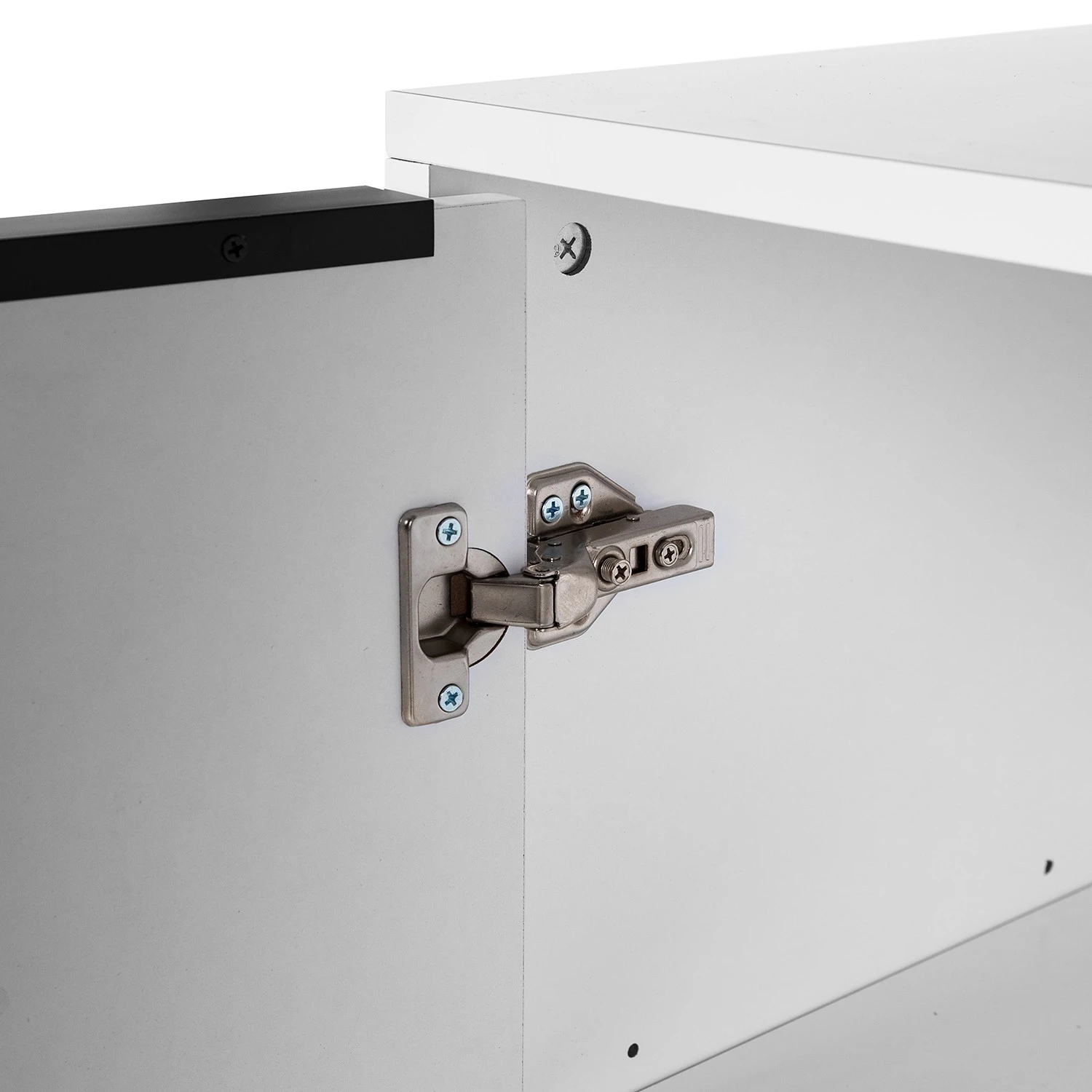 Fredriks Sideboard White Hall II - Matt Weiß / Schwarz 14 Fredriks Sideboard White Hall II - Matt Weiß / Schwarz – Bild 14