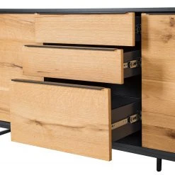 Red Living Sideboard Barview I - Echtholzfurnier - Eiche / Anthrazit -Wohnzimmermöbel boutique en ligne 1000218372 210420 14110100005 DETAILS P000000001000218372