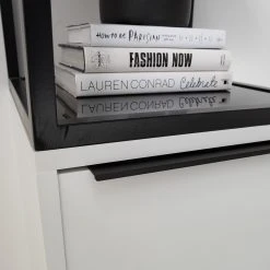 Fredriks Regal White Hall - Matt Weiß / Schwarz -Wohnzimmermöbel boutique en ligne 1000218374 210316 08014900004 DETAILS P000000001000218374