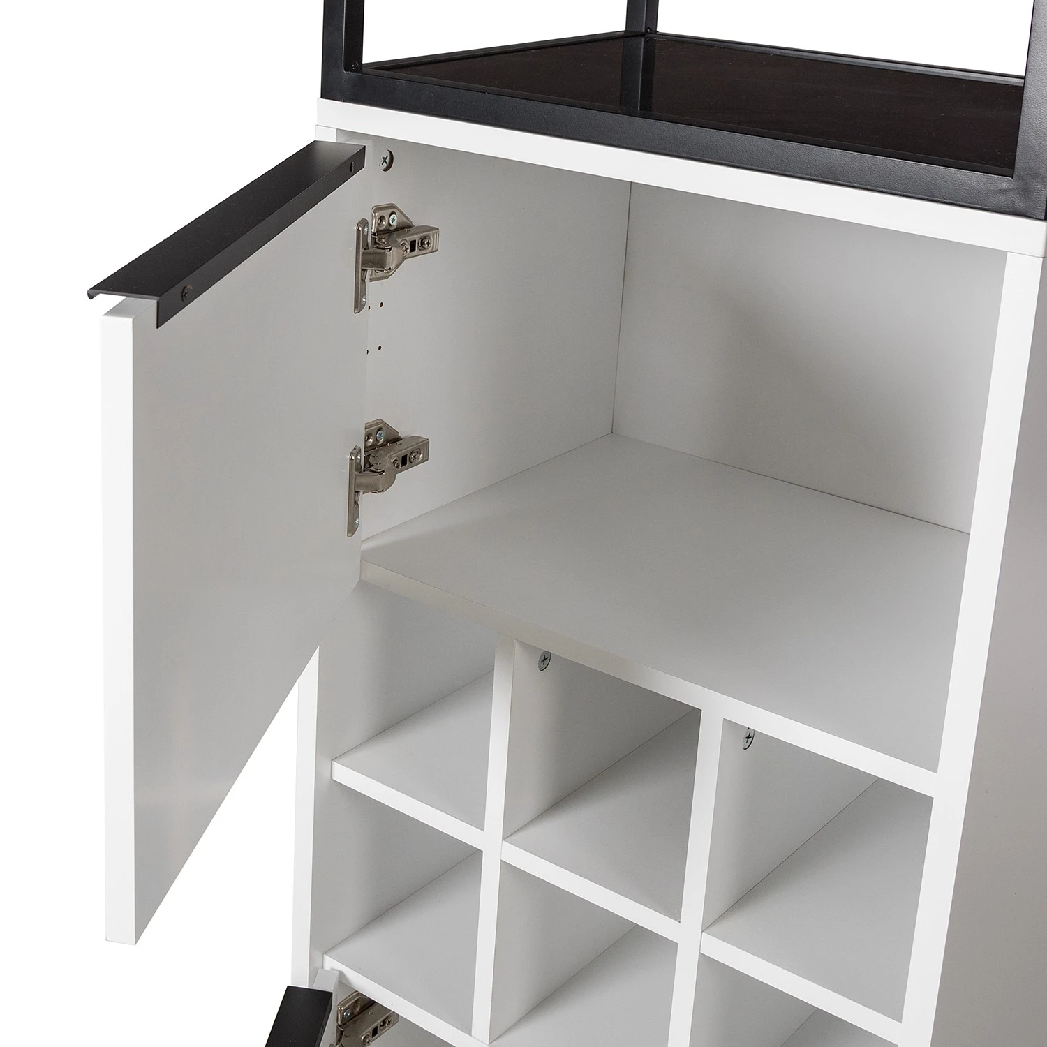 Fredriks Schrank White Hall II - Matt Weiß / Schwarz 9 Fredriks Schrank White Hall II - Matt Weiß / Schwarz – Bild 9