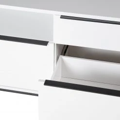 Fredriks Lowboard White Hall II - Matt Weiß / Schwarz 30 Fredriks Lowboard White Hall II - Matt Weiß / Schwarz -Wohnzimmermöbel boutique en ligne 1000218377 210311 10582000022 DETAILS P000000001000218377