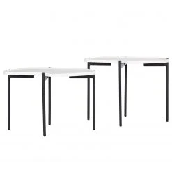 Red Living Beistelltisch Morand (2er-Set) - Weiß