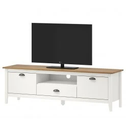 Maison Belfort TV-Lowboard Rivery II - Kiefer massiv - Weiß