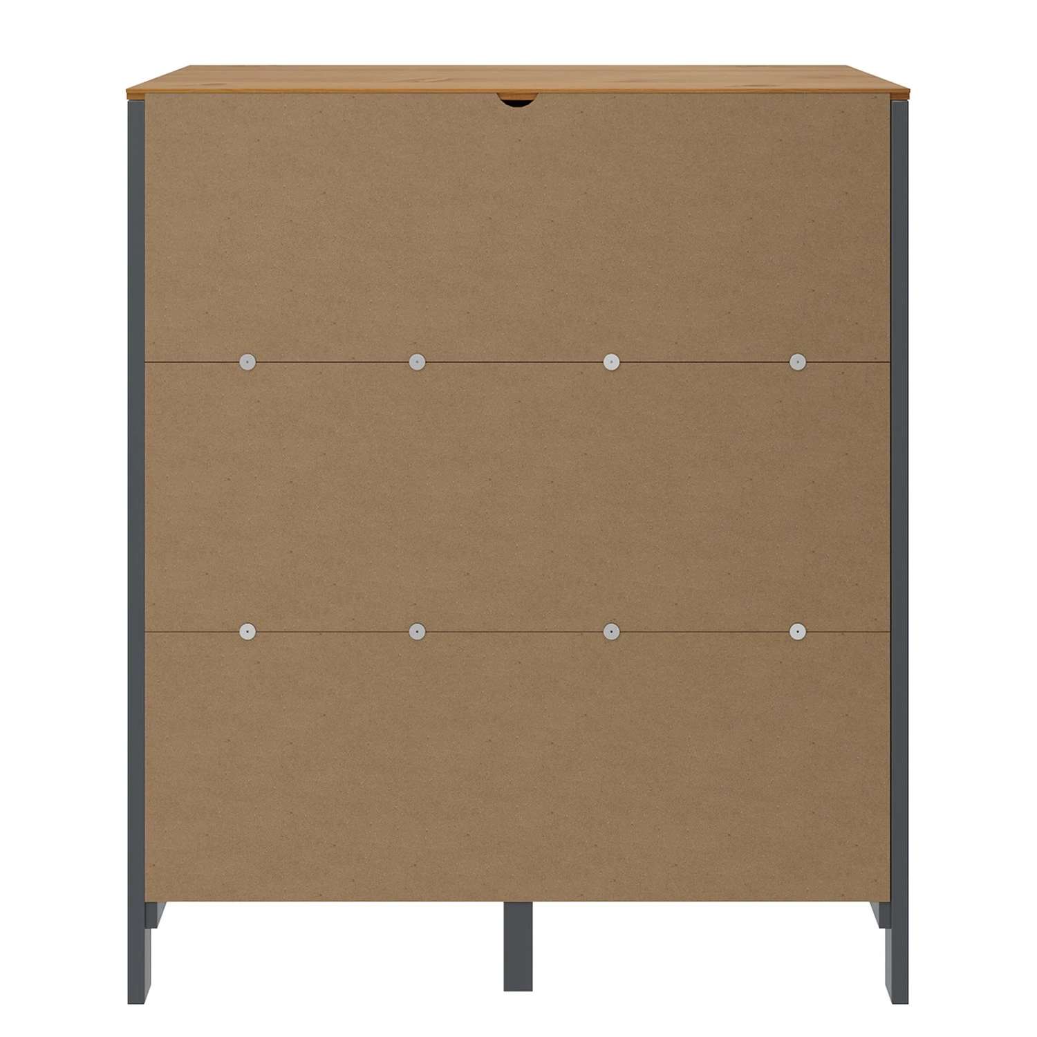 Maison Belfort Kommode Rivery IV - Kiefer massiv - Anthrazit 5 Maison Belfort Kommode Rivery IV - Kiefer massiv - Anthrazit – Bild 5