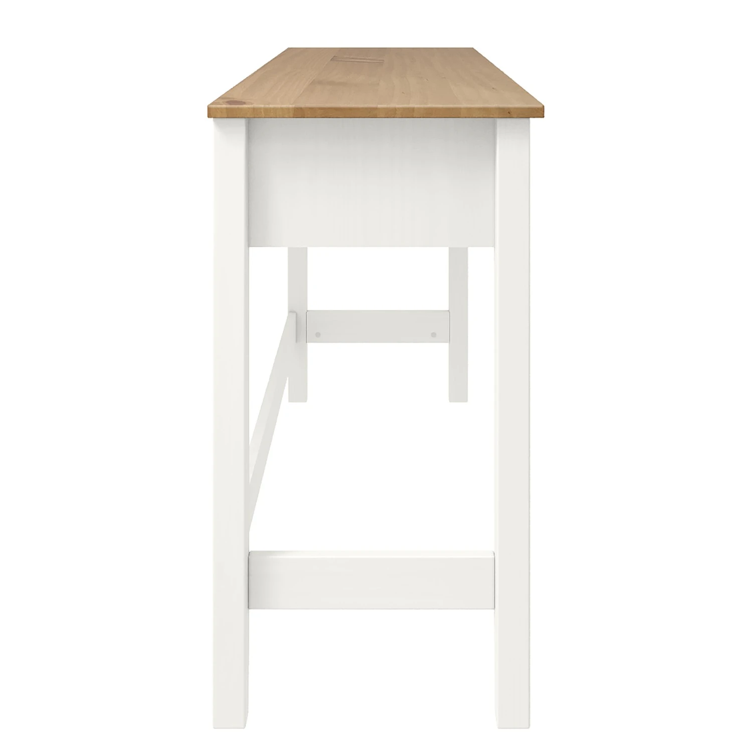 Maison Belfort Konsolentisch Rivery - Kiefer massiv - Weiß 4 Maison Belfort Konsolentisch Rivery - Kiefer massiv - Weiß – Bild 4