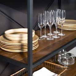 Ars manufacti Regal Grasby - Altholz Pinie / Metall - Pinie Dunkel / Schwarz -Wohnzimmermöbel boutique en ligne 1000219219 220301 030 DETAILS P000000001000219219